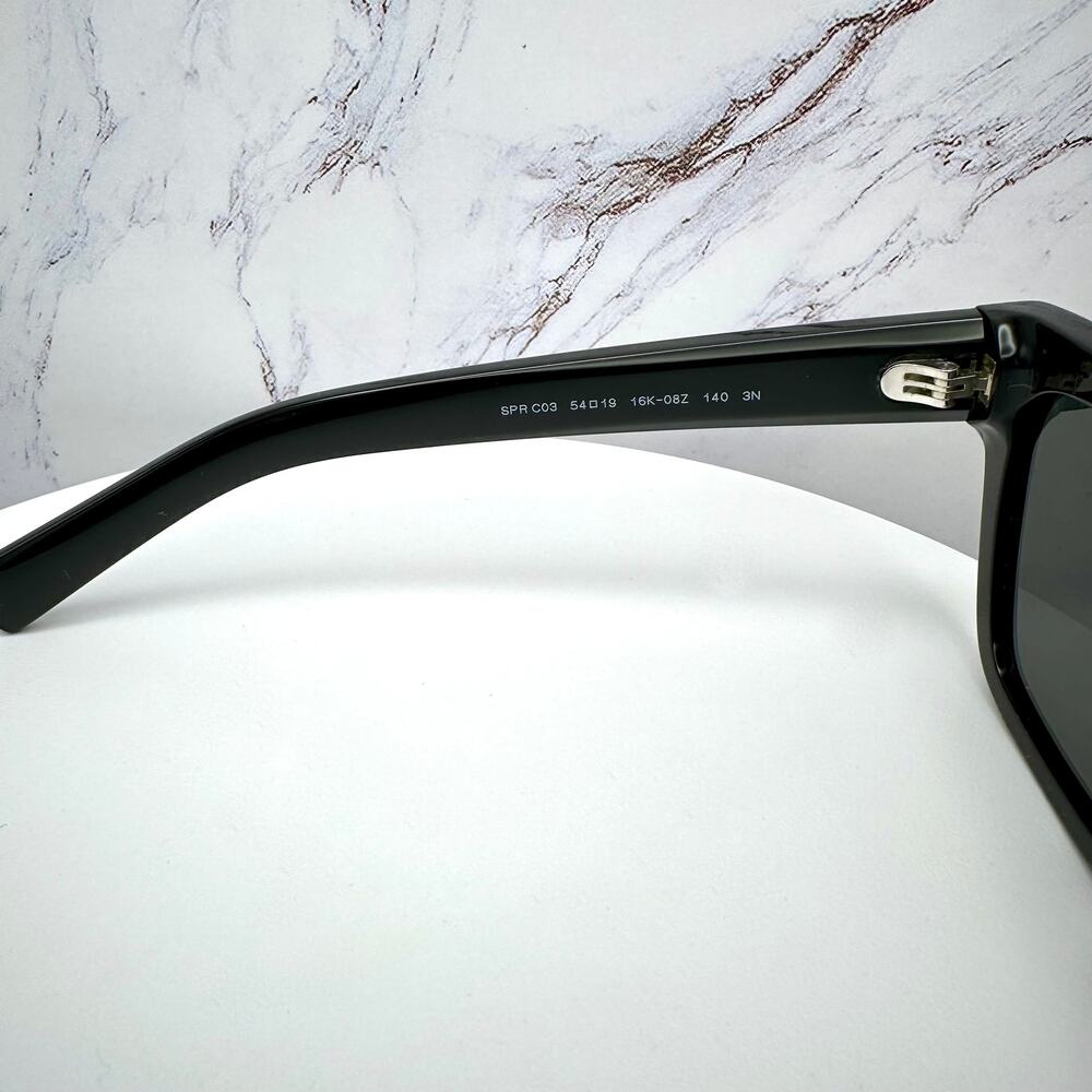NEW PRADA Sunglasses Black Square Rectangle 54mm w/ Box & Case PRADA - Picture 8 of 16